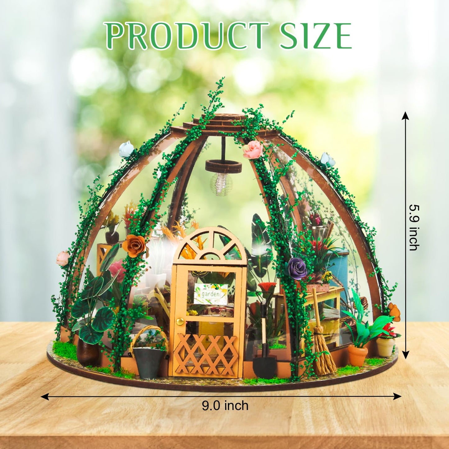 Foyucool DIY Miniature House Kits, Tiny House Kit, Doll House Kits for Adults to Building, Unique Gift for Birthday Father's Day