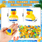 SCIONE 24Pack Summer Rubber Ducks Party Favors, Assorted Beach Rubber Ducks with Net Bag for Pool Beach Toys,Summer Birthday Gif