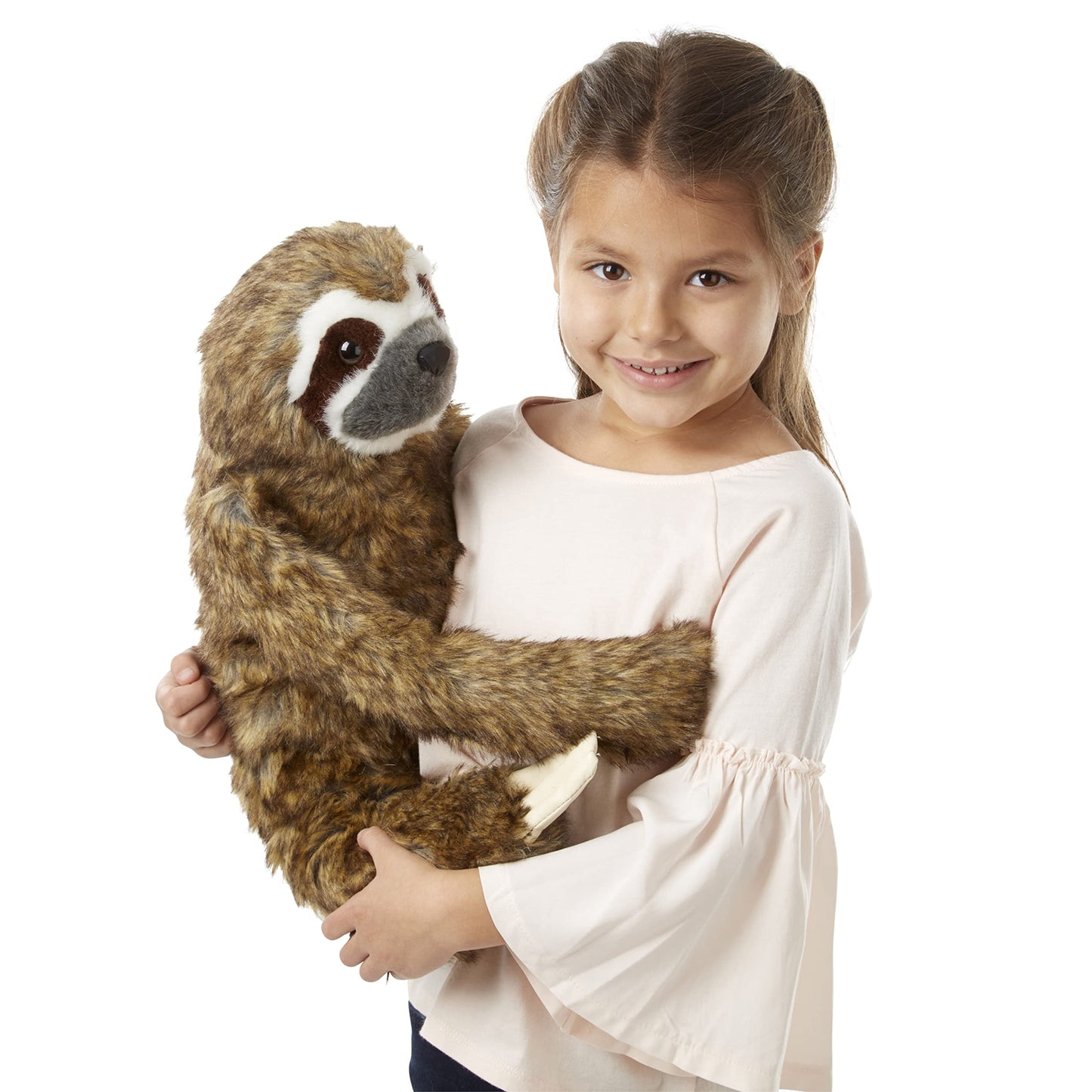 Melissa & Doug Plush Sloth Stuffed Animal, 12"W x 14.5"H, Multi-color, Model 8808