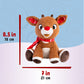 KIDS PREFERRED Rudolph the Red-Nosed Reindeer Plush Toy, 8 inches, Soft Fabric, Cute Kids' Stuffed Animal