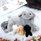 Hydren Nursing Bunny Stuffed Animal Plush Toys 15 Inch Plush Bunny Mommy With 4 Stuffed Magnetic Baby Rabbit Plushies For Kids B