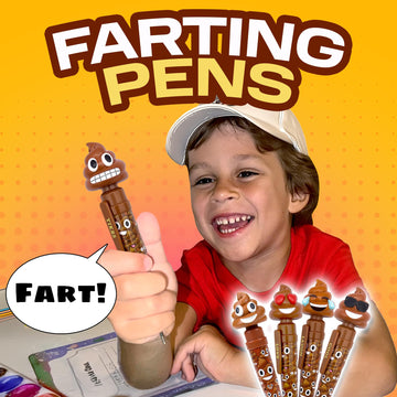 Farting Poop Pen Makes 7 Funny Fart Sounds - Perfect Stocking Stuffers For Kids, Teens & Boys - This Poop Pen Makes Funny Gifts