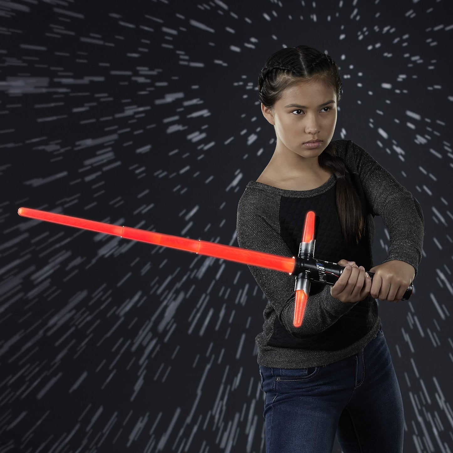 STAR WARS Kylo Ren Electronic Red Lightsaber Toy for Ages 6 and Up with Lights, Sounds, and Phrases Plus Access to Training Vide