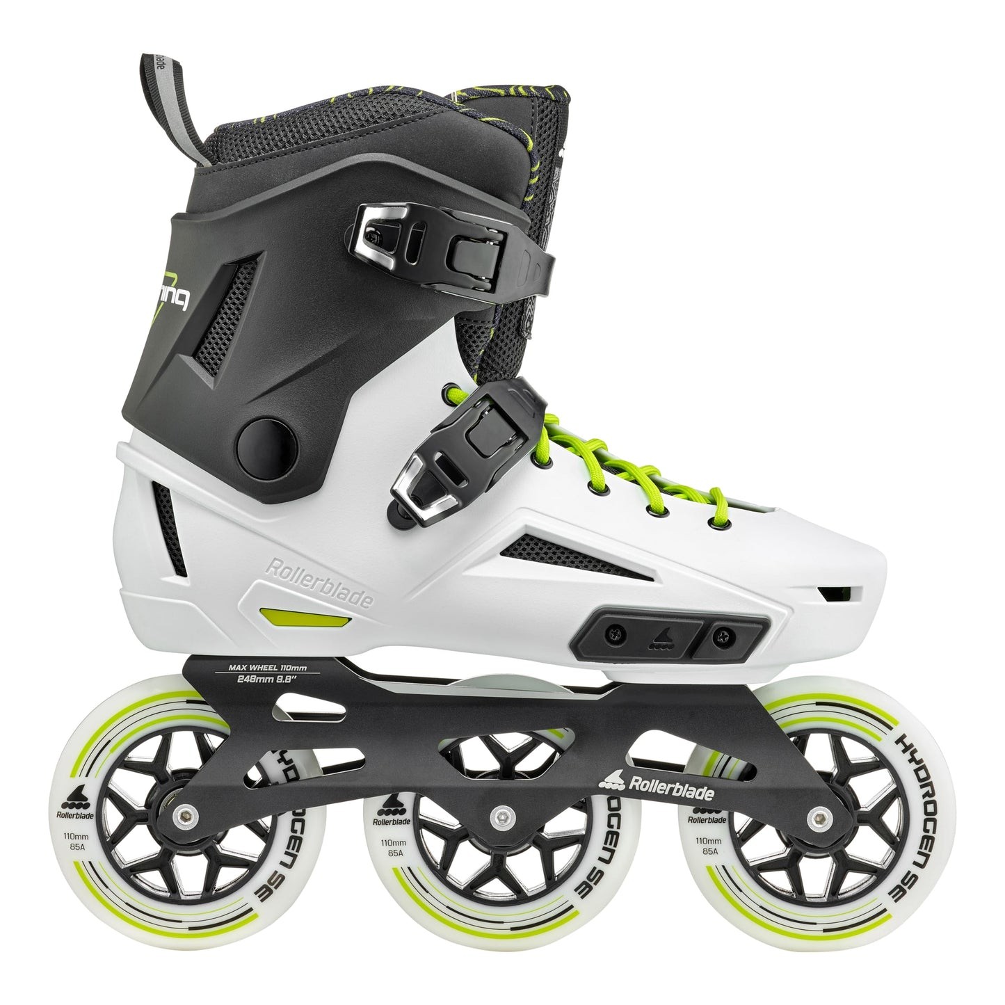 Rollercutting edge Lightning 110 Unisex mature-themed Urban Inline Skate  White and Black
