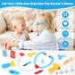 Honeystar Doctor Kit for Kids, Pretend Mobile Medical Station, 34 Accessories with Realistic Light & Sound Effects, Kids Doctor