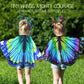 Irolwin Double Sided Kids-Butterfly-Wings For Toddler-Girls Fairy Dress Up Costume Butterfly Cape Headband Halloween Gifts