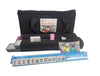 C&H Solutions 166 Tiles American Mahjong Set Black Soft Bag 4 Color Pushers/Racks Easy Carry Western Mahjongg