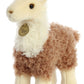 Aurora® Realistic Miyoni® 2 Tone Llama Stuffed Animal - Lifelike Detail - Cherished Companionship - Brown 12 Inches