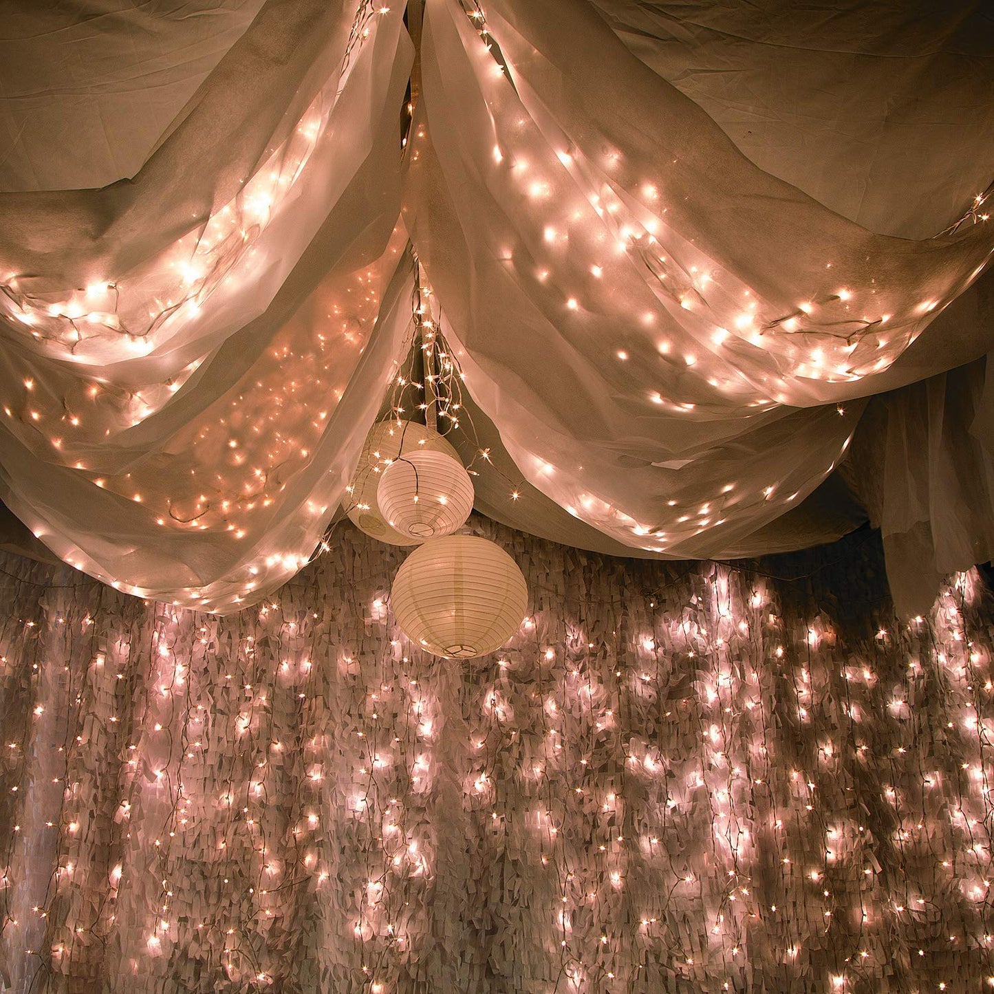 Fun Express Gossamer Roll Draping Fabric - White Sheer, 100 FT x 3 FT, Ideal for Weddings & Parties, Model fex+IN-3/2516