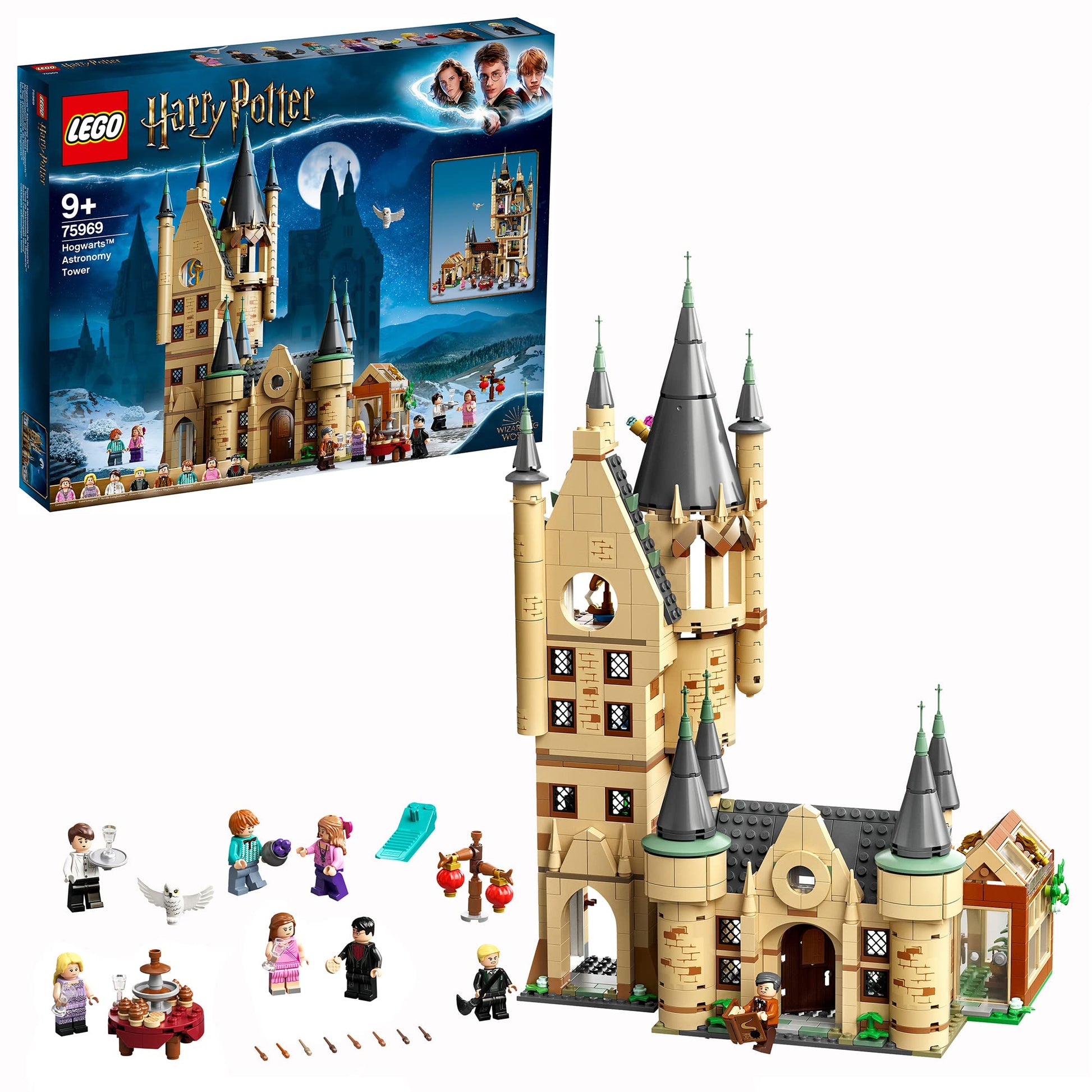 Lego 75969 Harry Potter Hogwarts Castle Astronomy Tower Toy Compatible With Great Hall And Whomping Willow Sets