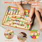 zhiwuzhu Montessori Wooden Color Matching Learning Counting Puzzle Board, Magnetic Color and Number Maze for Ages 2-4,Toddler Fi