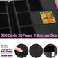 (2025) Trading Card Binder 9 Pocket  enhanced Sports Collection Binder Game Cards Book with Sleeves Side Loading  Anti-open Strap Double Sided Waterproof 360 Card Folder