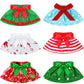 6 Pieces Santa Clothing Elf Dance Skirt Set Christmas Elf Skirts For Christmas Doll Holiday Decorations (Not Include Doll) (Classic Style)