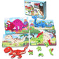 Eooleow Puzzles For Kids Ages 4-6, 4 Packs Wooden Puzzles For Toddlers 1-3, Dinosaur Toys Puzzles For Toddlers 2-4, Toddler Puzz