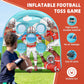 Funast Inflatable Football Target Toss Game - 6FT PVC Blue Indoor/Outdoor Fun for Kids, Party & Tailgate Activities