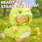 Jrelecs Clothes for Labubu Series 17cm Dolls Cute Dinosaur Costume - enhanced Collector's Outfit Set  Fantasy Style Clothes & Horn Accessories (Doll Not Included) (Style D)