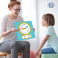 Scribbledo Writable Dry Erase Learning Clock For Kids Write & Wipe Demonstration Clock For Kids Learning To Tell Time Classrooms And Homeschool Supplies