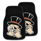 FANMATS 14128 Wake Forest Demon Deacons Front 2-Piece Team Logo Carpet Car Mat Set, Front Row Automotive Floor Mats, Non-Slip Ba