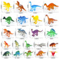 Hayuyuxo 25Pcs Dinosaur Truck Carrier With Dinosaur Playset And Play Mat, Dinosaur Car,Dinosaur Toys And Transport Car Toy Set F