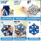 32 Sets Winter Snowflake Suncatchers Craft Kit DIY Window Stained Glass Effect Wintertime Snowflake Paper Crafts Home School Cla
