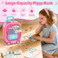 Piggy Bank for Kids with Fingerprint, ATM Machine Kids Christmas Birthday Gifts, Electronic Cash Coin Bank Money Saving Box with