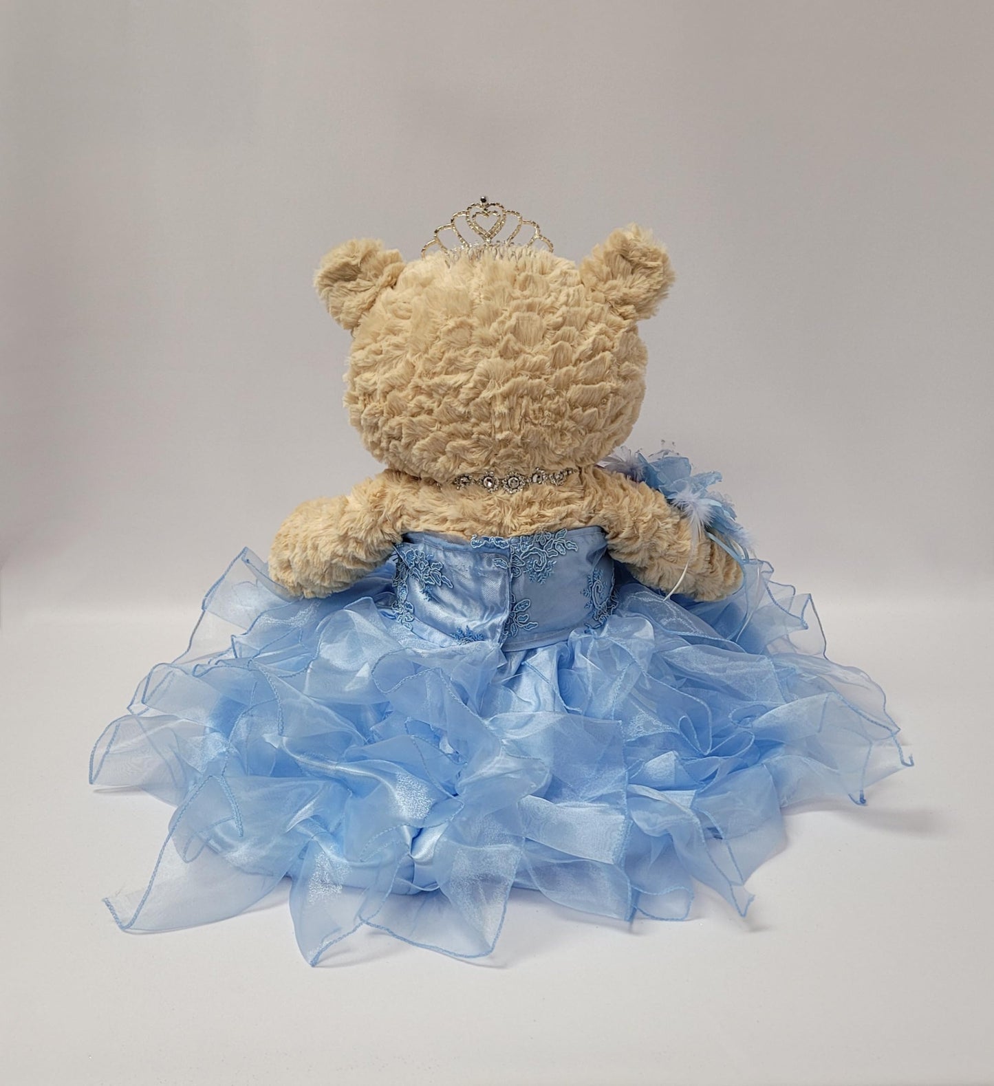 KINNEX COLLECTIONS SINCE 1997 20'' Quince Anos Quinceanera Last Doll Teddy Bear with Dress (Centerpiece) ~ ARC16832-15R (Royal B