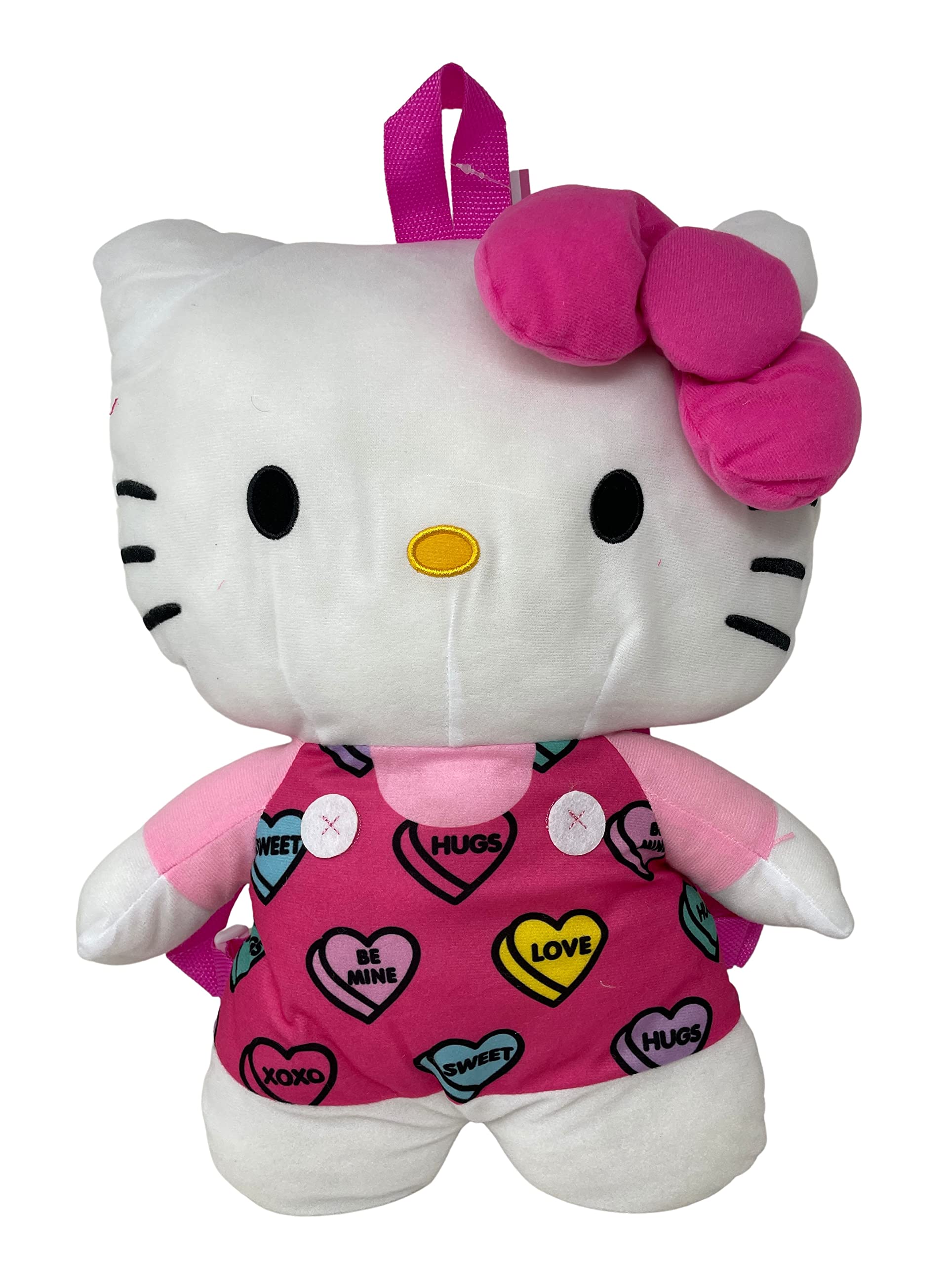 Fast Forward Hello Kitty Plush Backpack with Heart & Love
