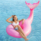 Jasonwell Giant Inflatable Mermaid Tail Pool Float With Fast Valves Pool Floaties Tube Summer Beach Swimming Pool Party Lounge Raft Water Floaty Decorations Toys For Adults Kids Pink L