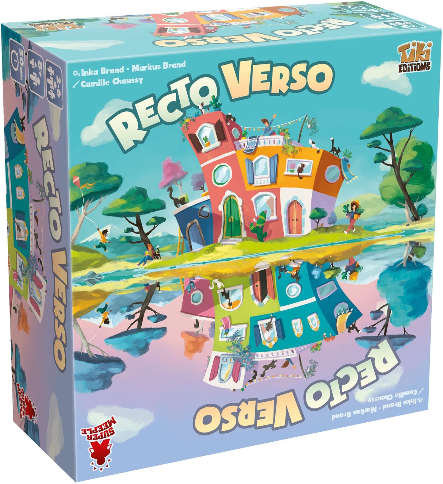 Tiki Editions Recto Verso - The Chaotic Building Game Of Limited Perspectives, Fun Family Game For Kids And Adults, Ages 8+, 2-6