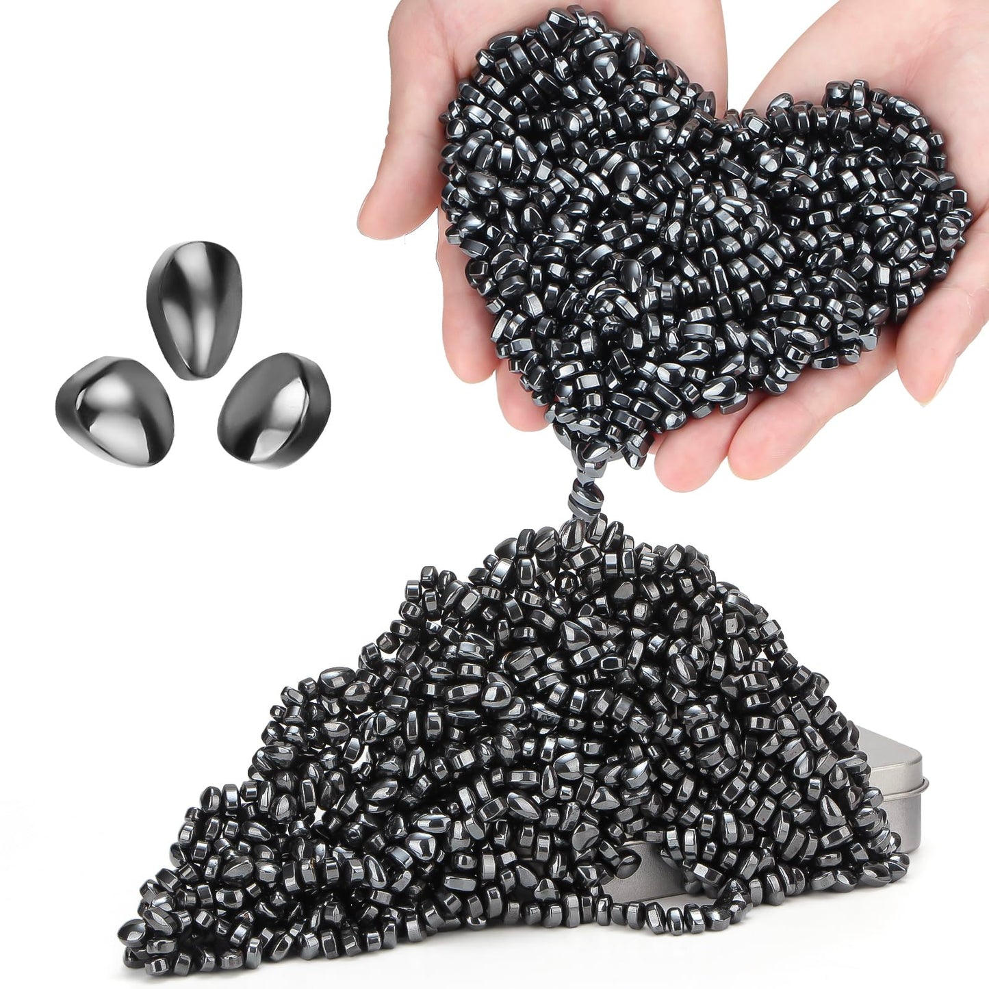 Gimobote Original 1000+ Ferrite Putty Black, Fidget Toy Ferrite Rocks For Stress Relief, Sensory Toy For Adults & Teens 14+, Fer