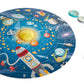 Hape Solar System Puzzle | Round Solar System Puzzle Toy For Kids, Exploratory Skills, Solid Wood Pieces And A Glowing Led Sun L