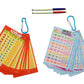 Kutuhal WriteWipe Flash Cards For SelfLearning Of Multiplication Tables (From 2 To 19). Multi Color