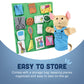 Constructive Playthings Plush Hand Puppet Set - If You Give a Mouse a Cookie, 16-Pieces for Literacy & Visual Learning, Fabric, Model MTC-325