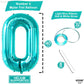 Katchon, Huge Tiffany Blue 0 Balloons - 40 Inch, Turquoise Balloons | Tiffany Blue 0 Number Balloons | Mermaid Birthday Decorations, Aqua Decorations | Turquoise Zero Balloon | Ocean Theme, Teal Party