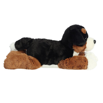 Aurora® Adorable Flopsie™ Bernie Mountain Dog™ Stuffed Animal - Playful Ease - Timeless Companions - White 12 Inches