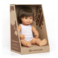 Miniland Doll 15'' Caucasian Brunette Boy (Box) - Made In Spain, Anatomically Correct, Quality, Inclusion