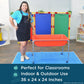 Children'S Factory 24'' Large Sensory Table, Portable Sandbox, Water Table For Kids, Red