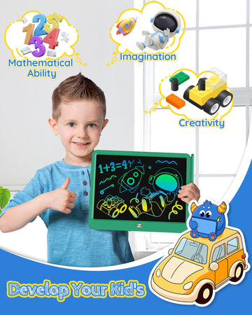 Tekfun Lcd Writing Tablet For Kids Boys Toys, 12 Inch Erasable Doodle Board Colorful Drawing Pad, Board Games Outdoor Travel Toy