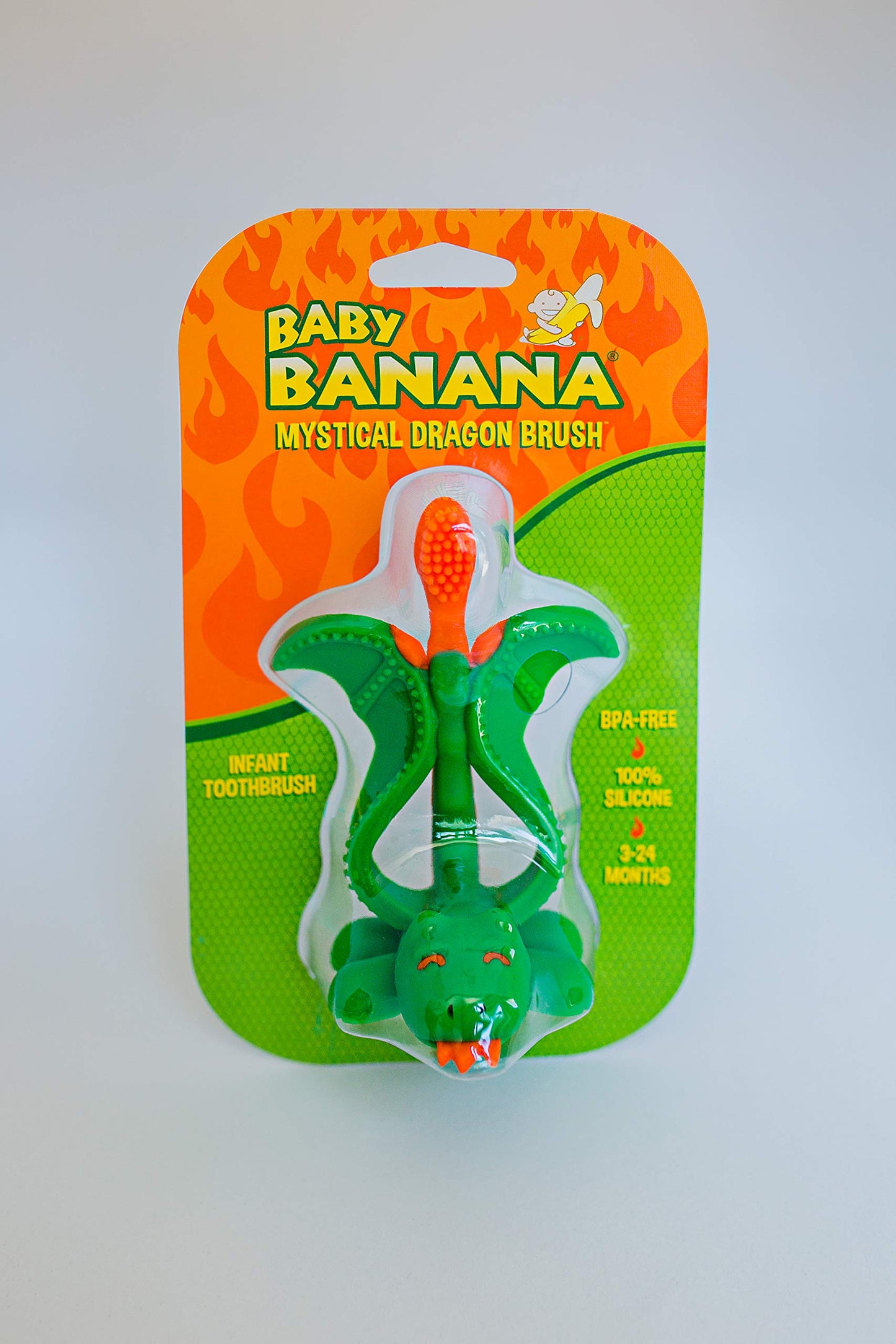 Baby Banana - Mystical Dragon Toothbrush, Training Teether Tooth Brush For Infant, Baby, And Toddler
