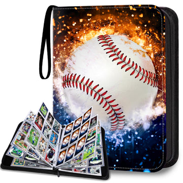 Hesplus 900 Pockets Baseball Card Binder, Baseball Trading Cards Display Case With Baseball Card Sleeves Card Holder Protectors