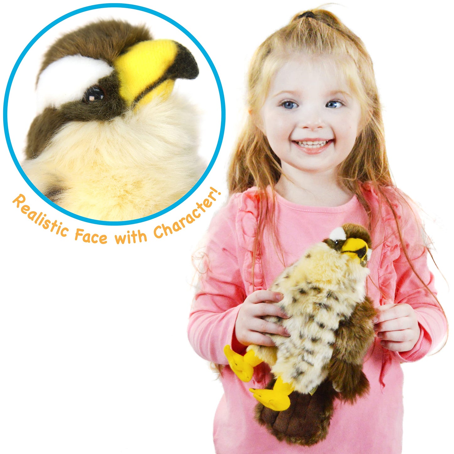 TigerHart 9 Inch Stuffed Animal Plush - Percival The Peregrine Falcon, Multicolor, Soft Plush Material, Perfect for Kids