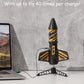 SainSmart Jr. Rocket Launcher for Kids, Motorized Air Rocket, 200ft Altitude, Black, 5"L x 10"H, Plastic, Model: Rakete Spielzeug