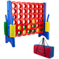 Giantville Giant 4 In A Row Connect Game + Storage Carry Bag - 4' Wide X 3.5' Tall - Oversized Jumbo Sized Entertainment For Outdoor/Indoor Play For Kids & Adults - Durable Waterproof - 2024 Version
