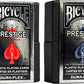 Bicycle Prestige Waterproof Plastic Playing Cards, Red And Blue 2 Pack