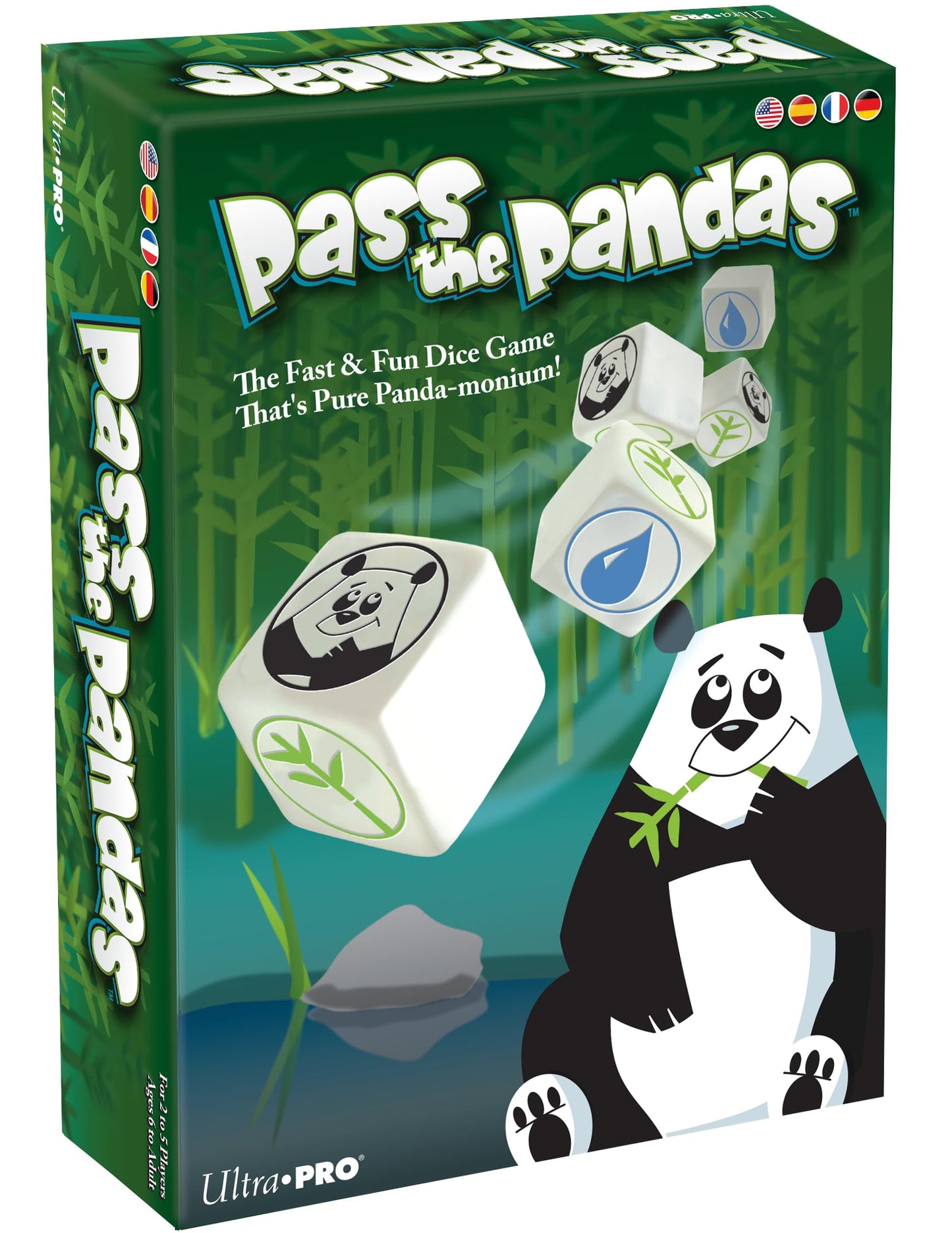 Ultra Pro Pass The Pandas Dice Rolling Game - Family-Friendly, Fast-Paced Fun, Multicolor, Model PLE18400