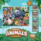 Safari Friends 100 Piece Kids Jigsaw Puzzle