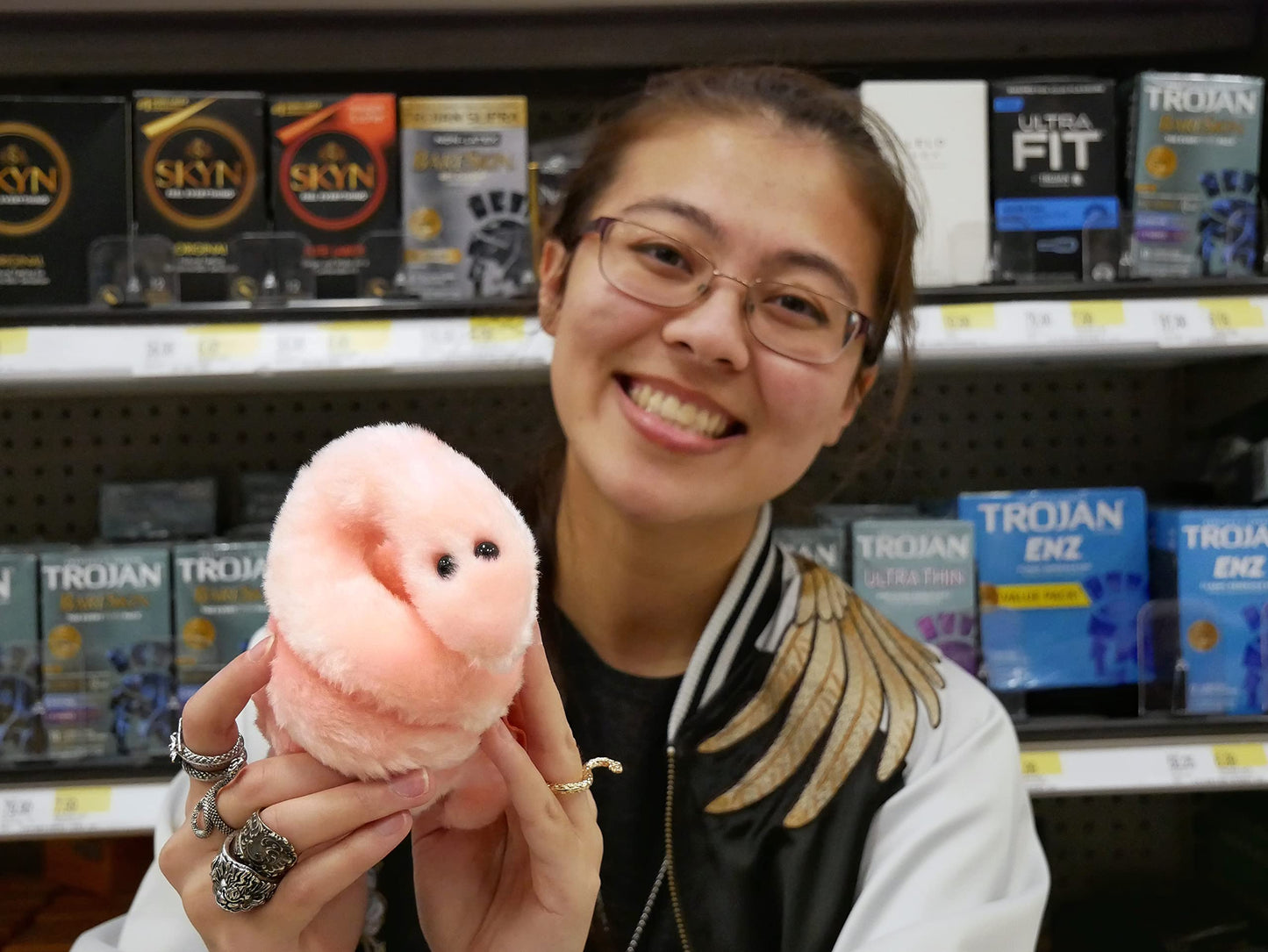 GIANTmicrobes Pox Plush - Pink Textile Medical Gift for Doctors & Nurses, One Size, Model 890242000216
