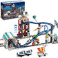 Hogokids Space Roller Coaster Building Toy - 926Pcs Coaster Building Set Features Lift Platform, Satellites, Rocket Buildable Space Rollercoaster Adventure Park For Adults Kids Girl Boy Ages 6-12 Year