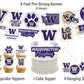 Washington Party Supplies (42 Pieces) For Universityof Washington Graduation, Tailgating And Birthday Party Decorations With Uw