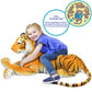 Viahart Rohit The Orange Bengal Tiger - 46 Inch (Tail Measurement Not Included) Big Stuffed Animal Plush Cat - By Tigerhart Toys